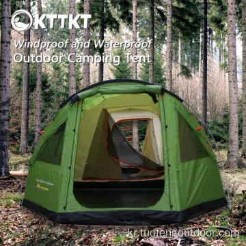 15kg 녹색 야외 캠핑 큰 텐트